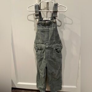 Zara Gray Denim Overalls